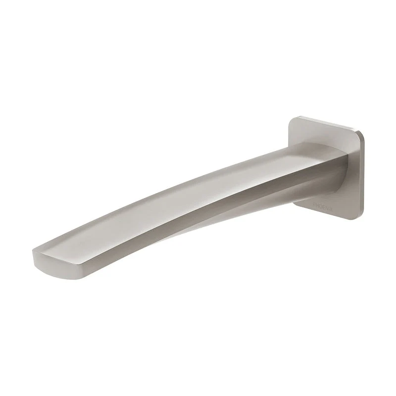 Phoenix Mekko Wall Bath Outlet 200mm - Brushed Nickel