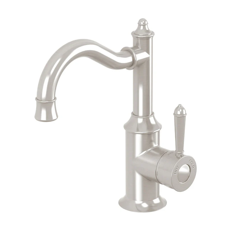 Phoenix Nostalgia Basin Mixer 160mm Shepherds Crook - Brushed Nickel