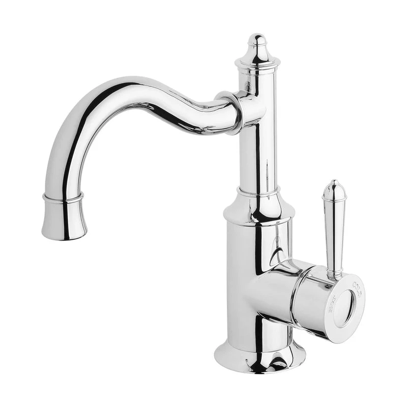 Phoenix Nostalgia Basin Mixer 160mm Shepherds Crook - Chrome