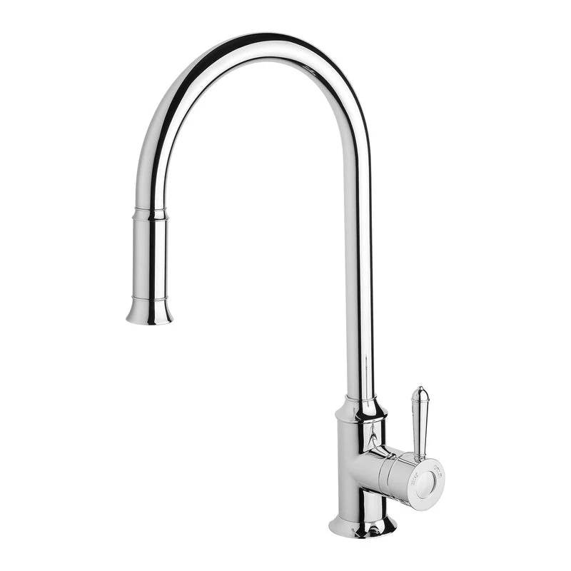 Phoenix Nostalgia Pull Out Kitchen Sink Mixer Tap - Chrome