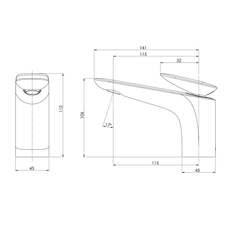 Phoenix Nuage Basin Mixer - White Matte - Image 2