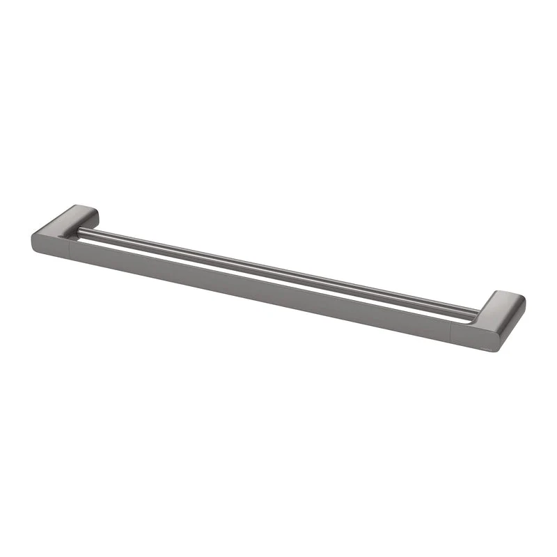 Phoenix Nuage Double Towel Rail 600mm - Brushed Carbon