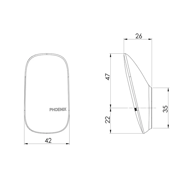 Phoenix Nuage Robe Hook - White Matte - Image 2