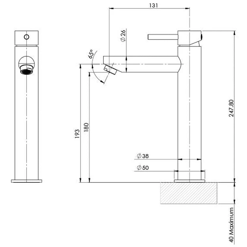 Phoenix Pina Vessel Mixer - Brushed Nickel - Image 2