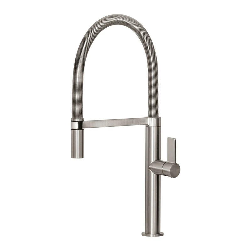 Phoenix Prize Flexible Coil Kitchen Sink Mixer Tap - Brushed Nickel