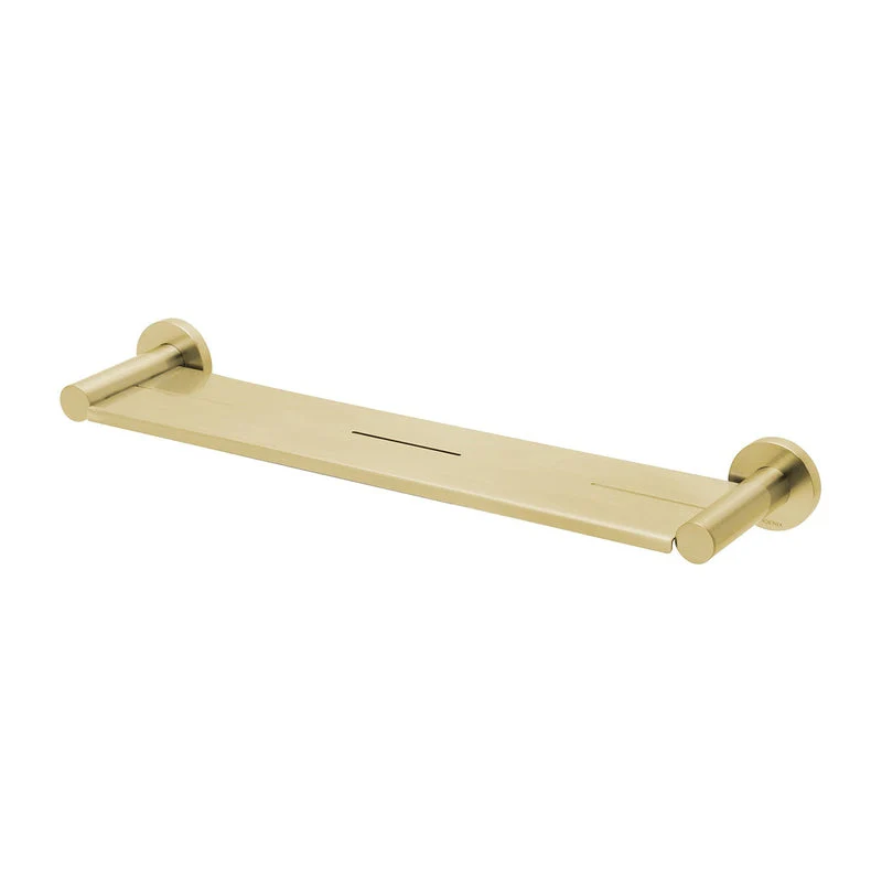 Phoenix Radii Metal Shelf Round Plate - Brushed Gold