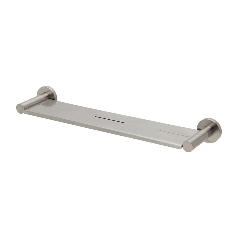 Phoenix Radii Metal Shelf Round Plate - Brushed Nickel