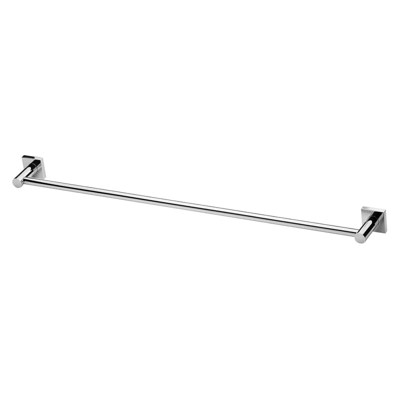 Phoenix Radii Single Towel Rail 800mm Square Plate - Chrome