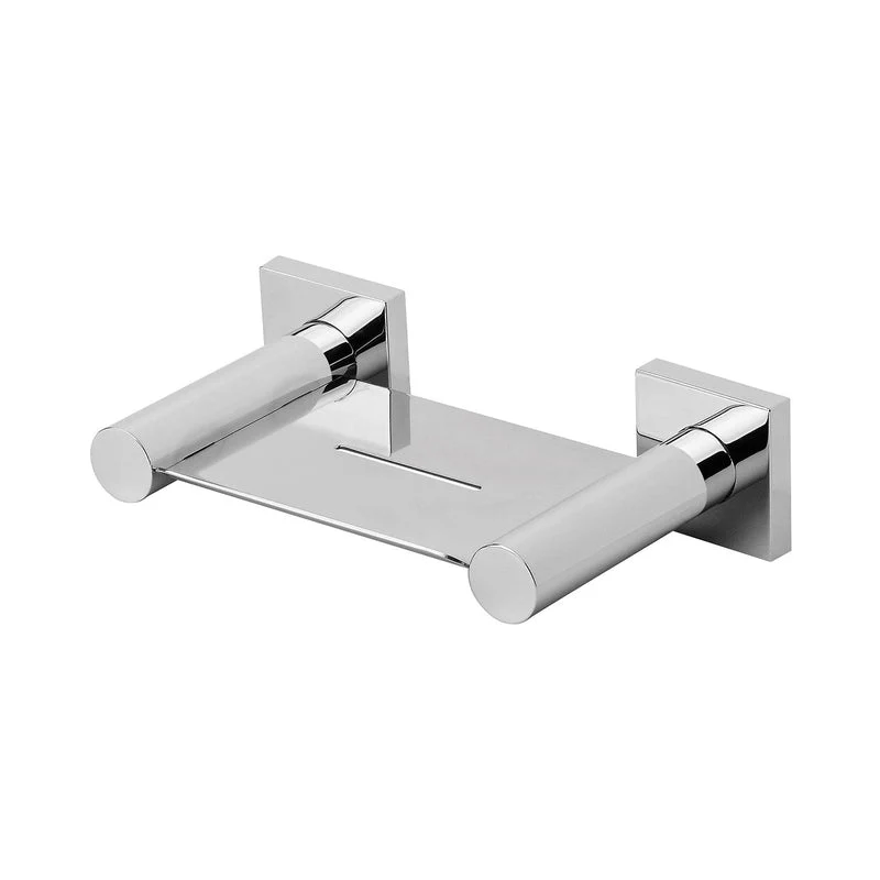 Phoenix Radii Soap Dish Square Plate - Chrome