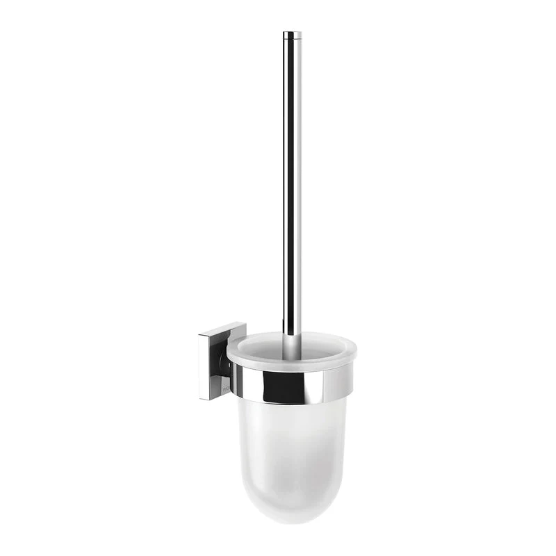 Phoenix Radii Toilet Brush & Holder Square - Chrome