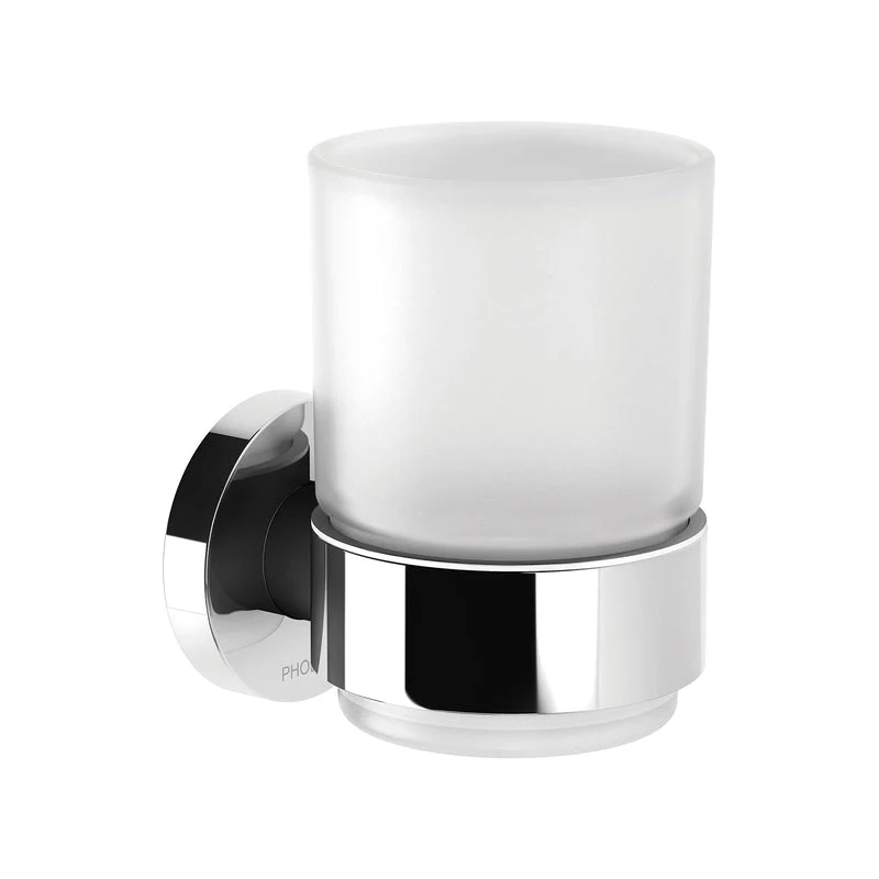 Phoenix Radii Tumbler & Holder Round - Chrome