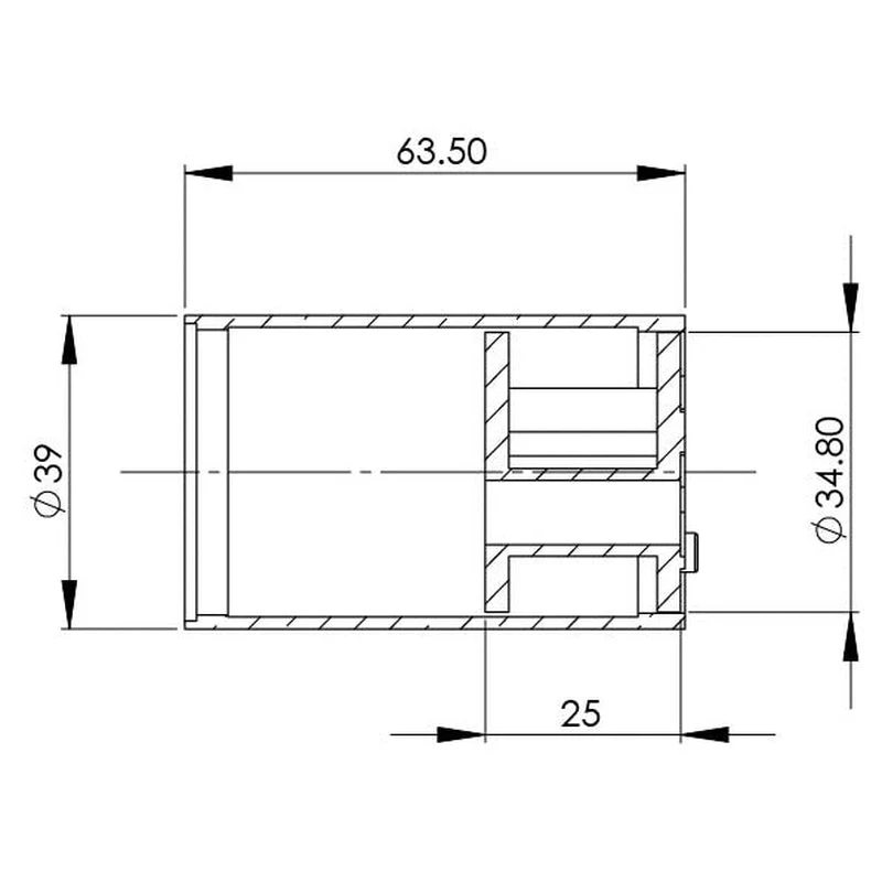 Phoenix Shower Mixer 39mm Body Extension 25mm - Brushed Nickel - Image 2