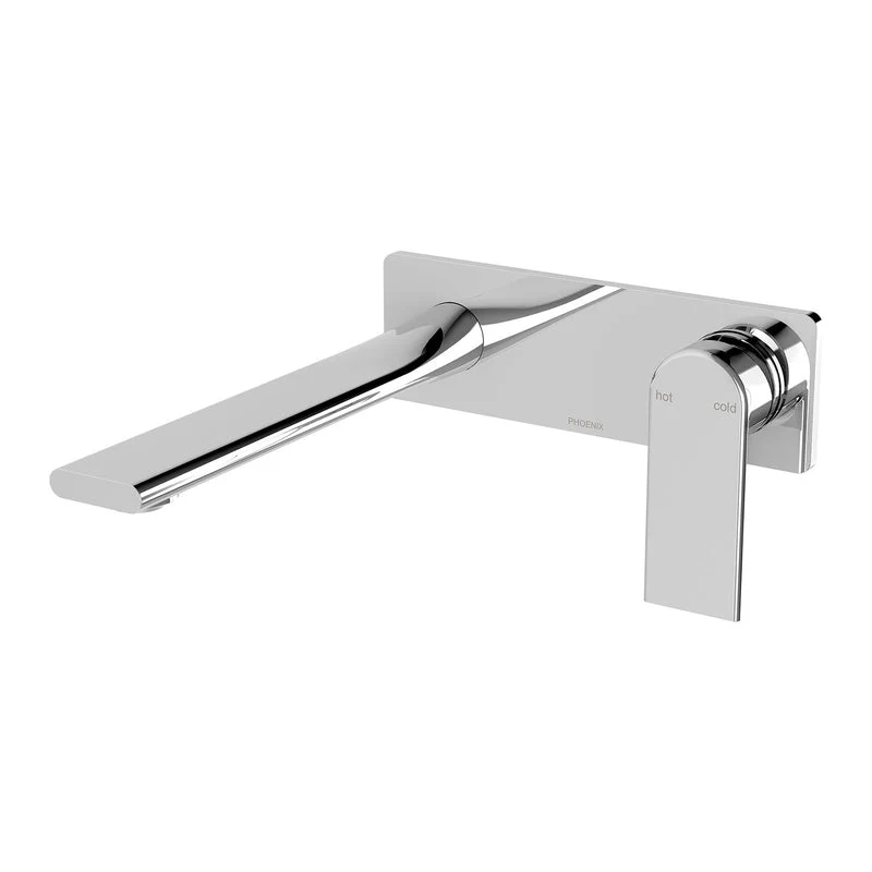 Phoenix Teel Wall Basin / Bath Mixer Set 200mm - Chrome