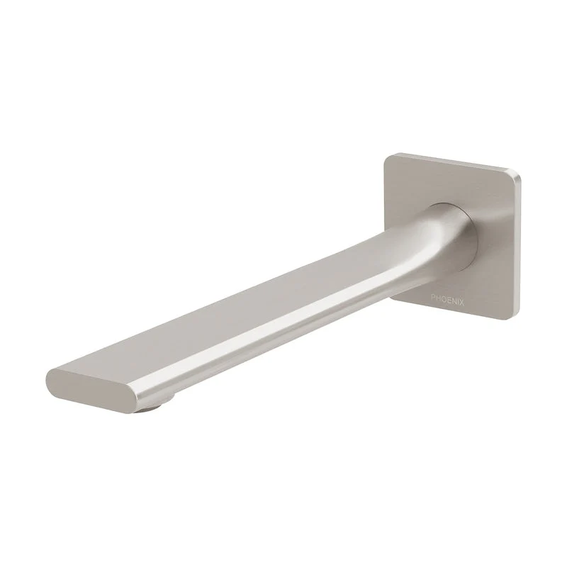 Phoenix Teel Wall Basin Outlet 200mm - Brushed Nickel