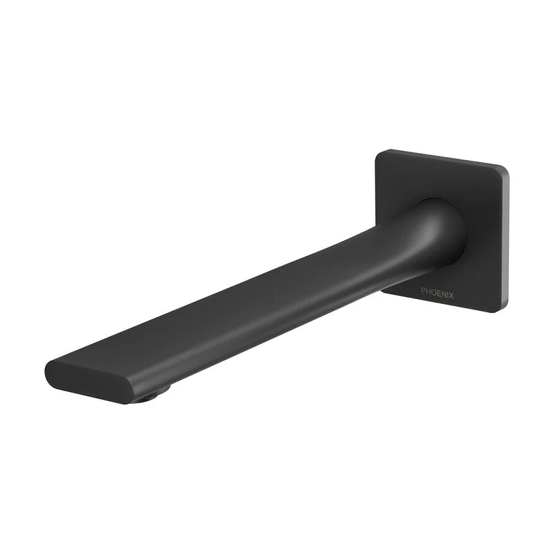 Phoenix Teel Wall Bath Outlet 200mm - Black Matte