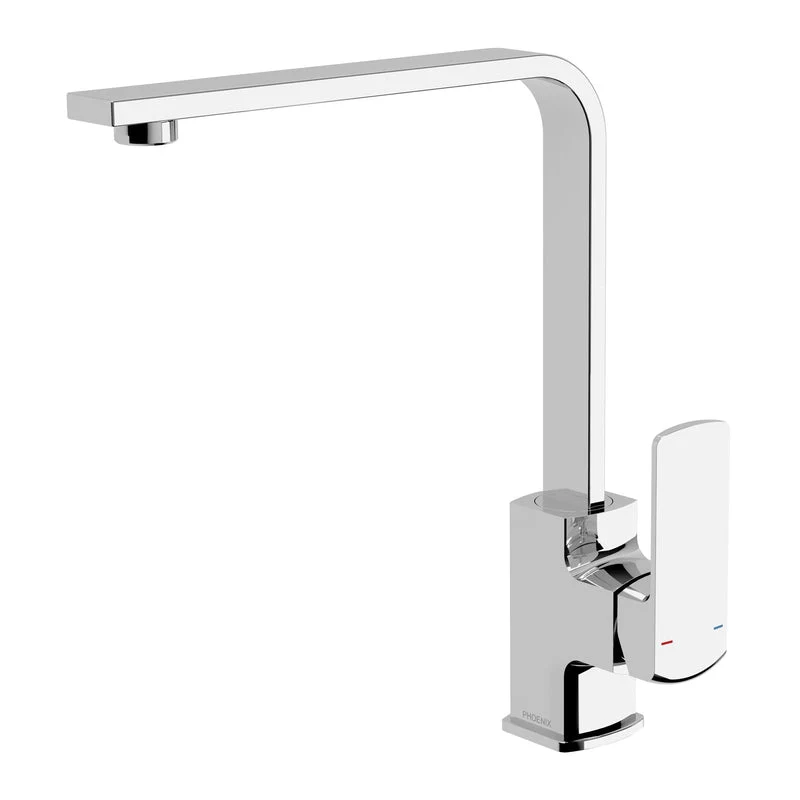 Phoenix Teva Kitchen Sink Mixer Tap 200mm Squareline - Chrome