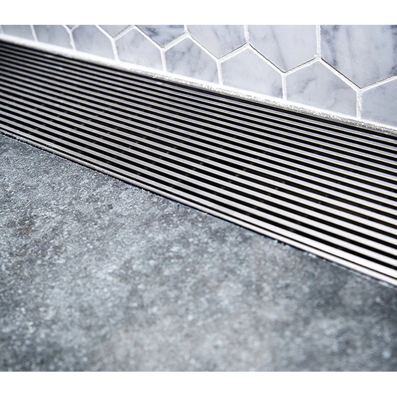Phoenix V Channel 100mm Heel Guard Drain 90mm Outlet - Stainless Steel - Image 3