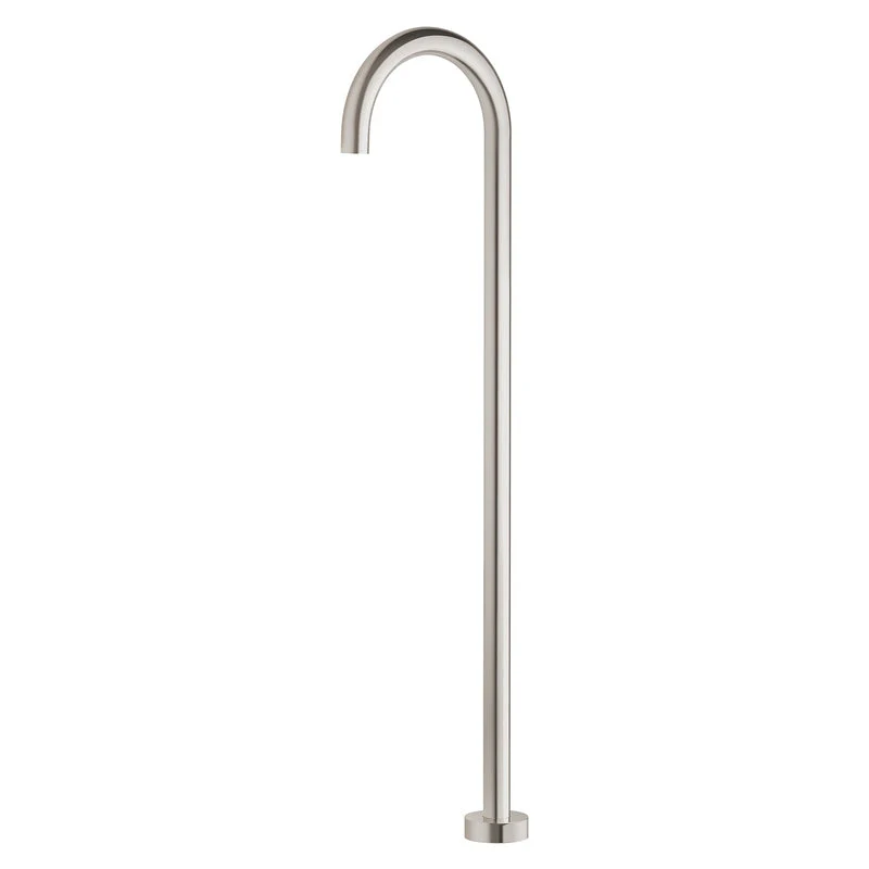 Phoenix Vivid Floor Mounted Bath Outlet 940mm - Brushed Nickel