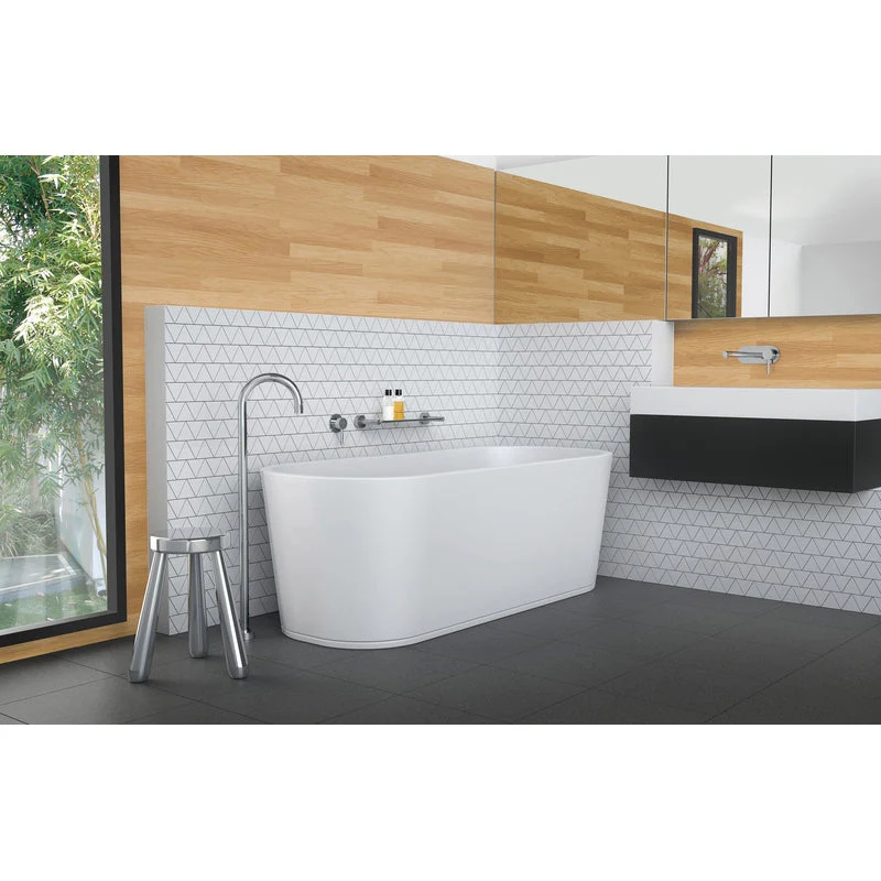 Phoenix Vivid Floor Mounted Bath Outlet 940mm - Black Matte - Image 3