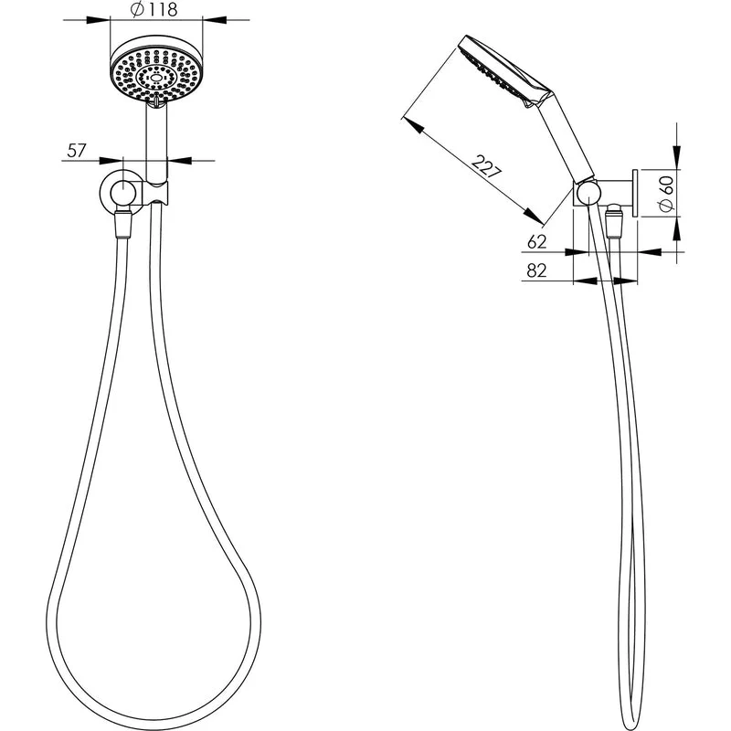 Phoenix Vivid Hand Shower - Chrome - Image 2