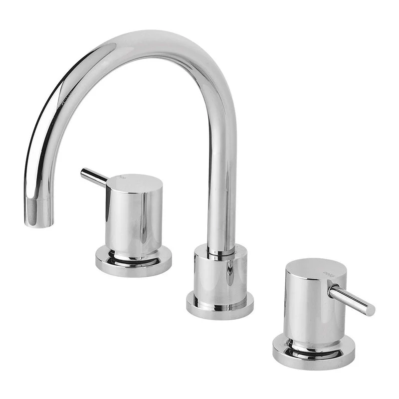 Phoenix Vivid Pin Lever Basin Set Swivel Gooseneck Outlet - Chrome