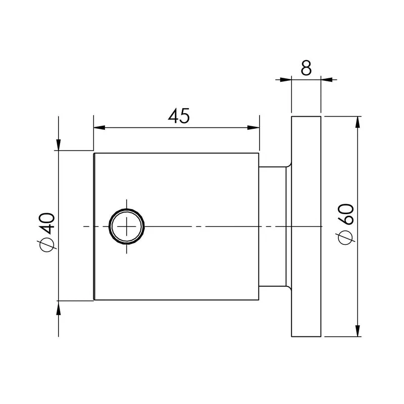 Phoenix Vivid Pin Lever Wall Top Assemblies 15mm Extended Spindles - Chrome - Image 2
