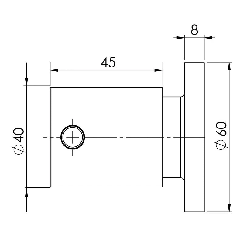 Phoenix Vivid Pin Lever Wall Top Assemblies - Chrome - Image 2