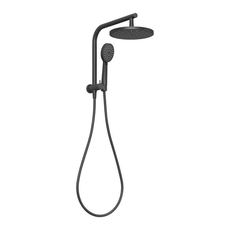 Phoenix Vivid Slimline Compact Twin Shower - Black Matte