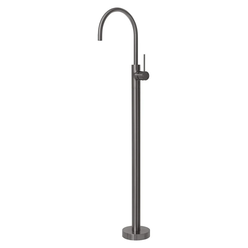 Phoenix Vivid Slimline Floor Mounted Bath Mixer - Brushed Carbon