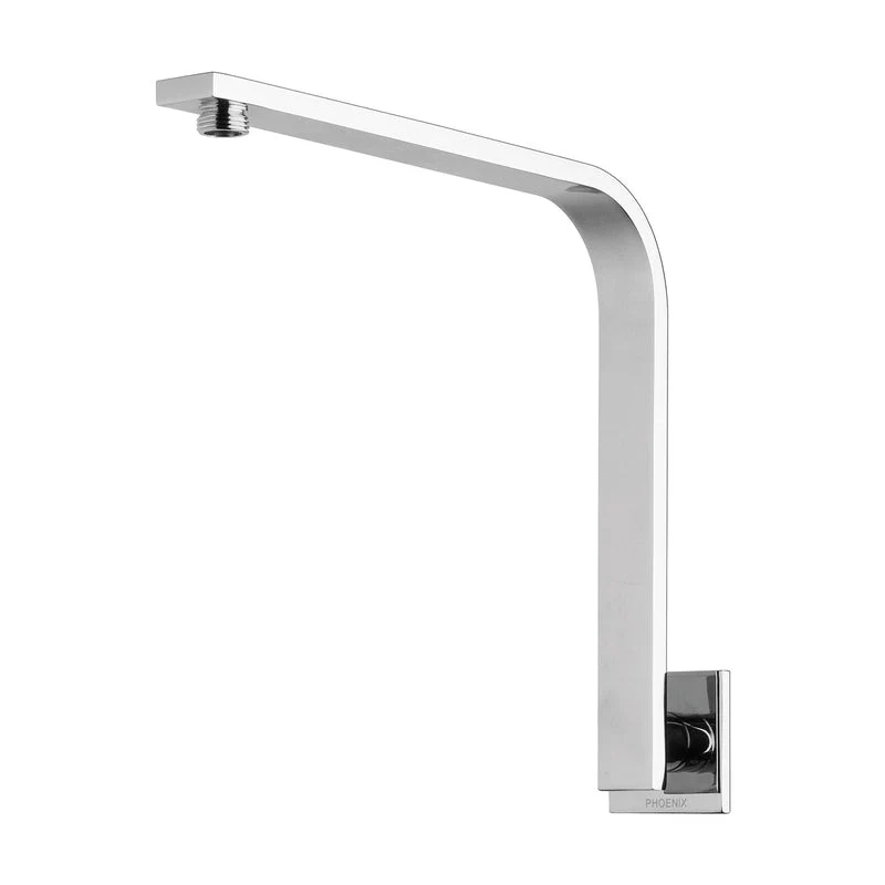 Phoenix Vivid Slimline High-Rise Shower Arm Square Plate - Chrome