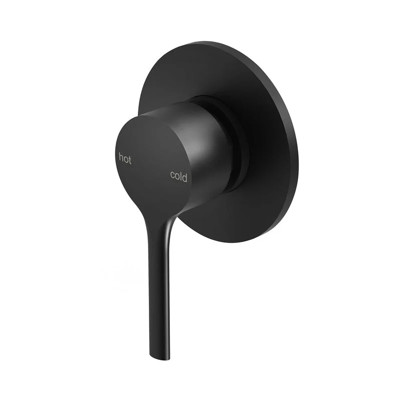Phoenix Vivid Slimline Oval Shower / Wall Mixer - Black Matte