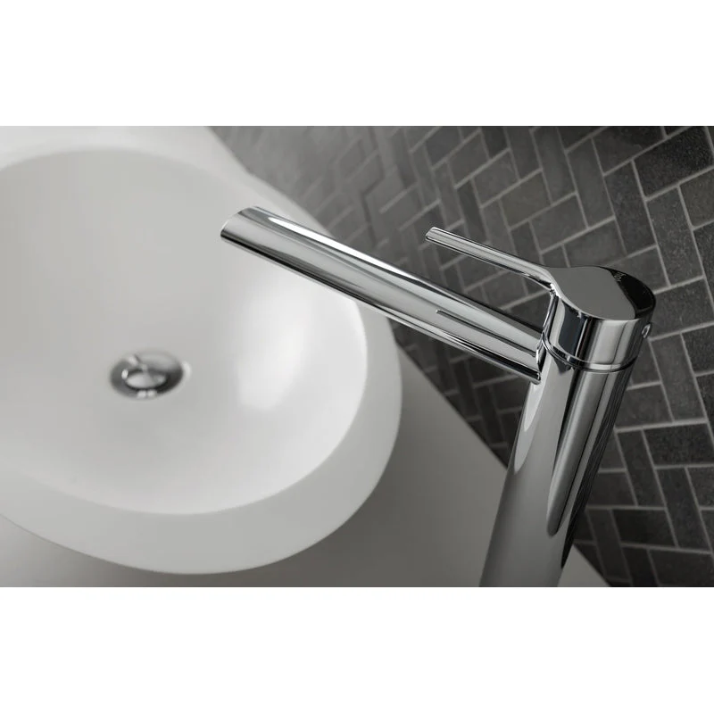 Phoenix Vivid Slimline Oval Vessel Mixer - Brushed Gold - Image 5