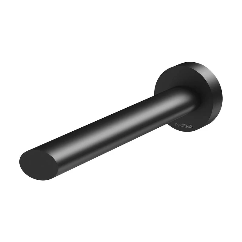 Phoenix Vivid Slimline Oval Wall Basin Outlet 180mm - Black Matte