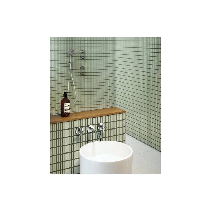 Phoenix Vivid Slimline Plus Wall Top Assemblies 15mm Extended Spindles - Brushed Nickel - Image 4