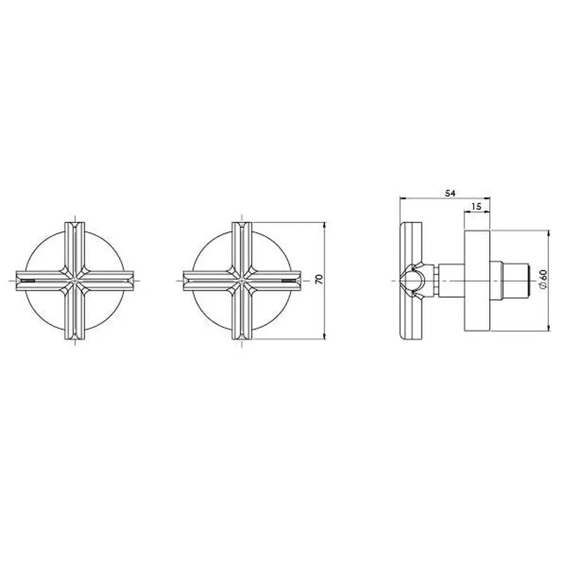 Phoenix Vivid Slimline Plus Wall Top Assemblies - Brushed Carbon - Image 2