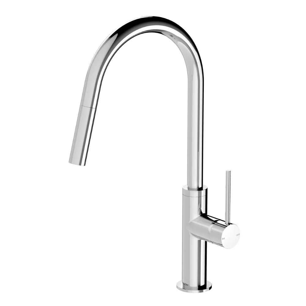 Phoenix Vivid Slimline Pull Out Kitchen Sink Mixer Tap - Chrome
