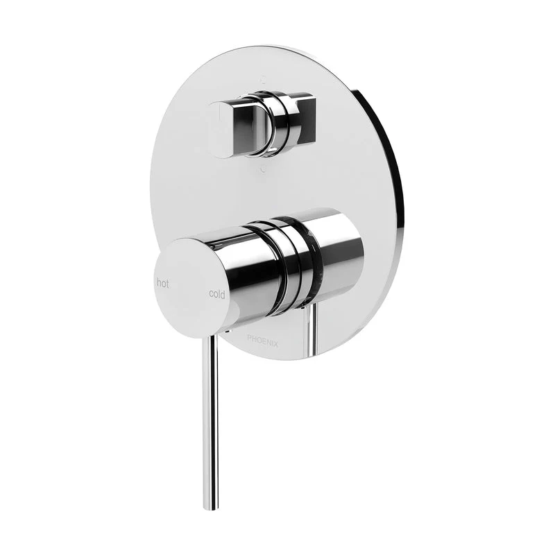 Phoenix Vivid Slimline Shower / Bath Diverter Mixer - Chrome