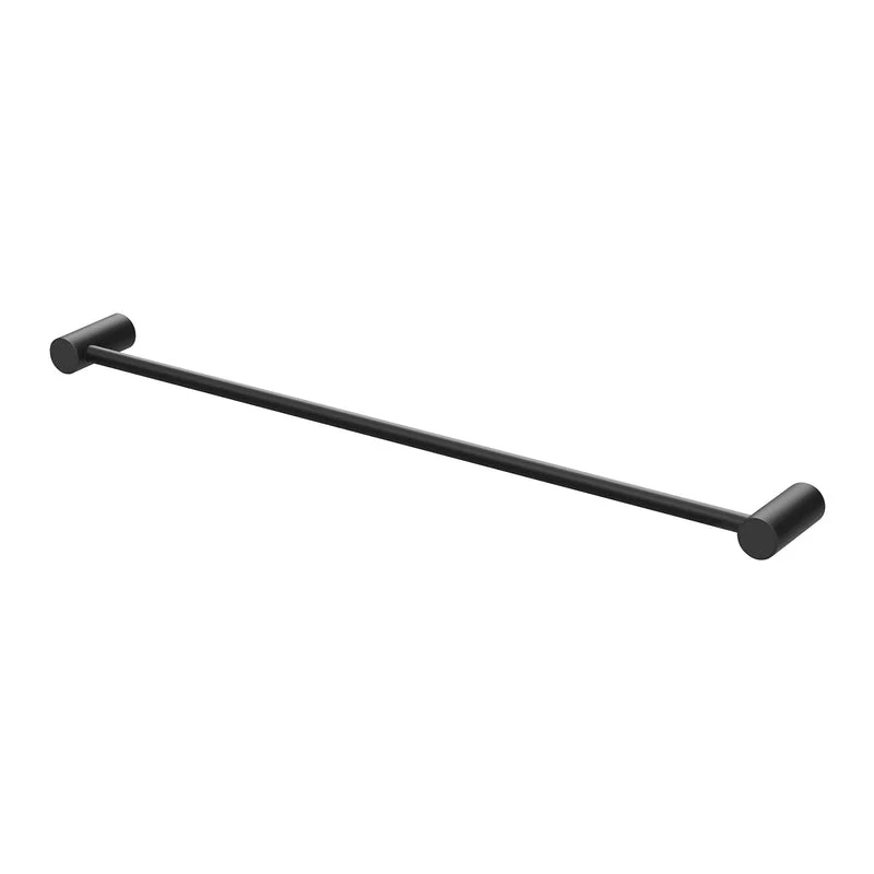 Phoenix Vivid Slimline Single Towel Rail 600mm - Black Matte