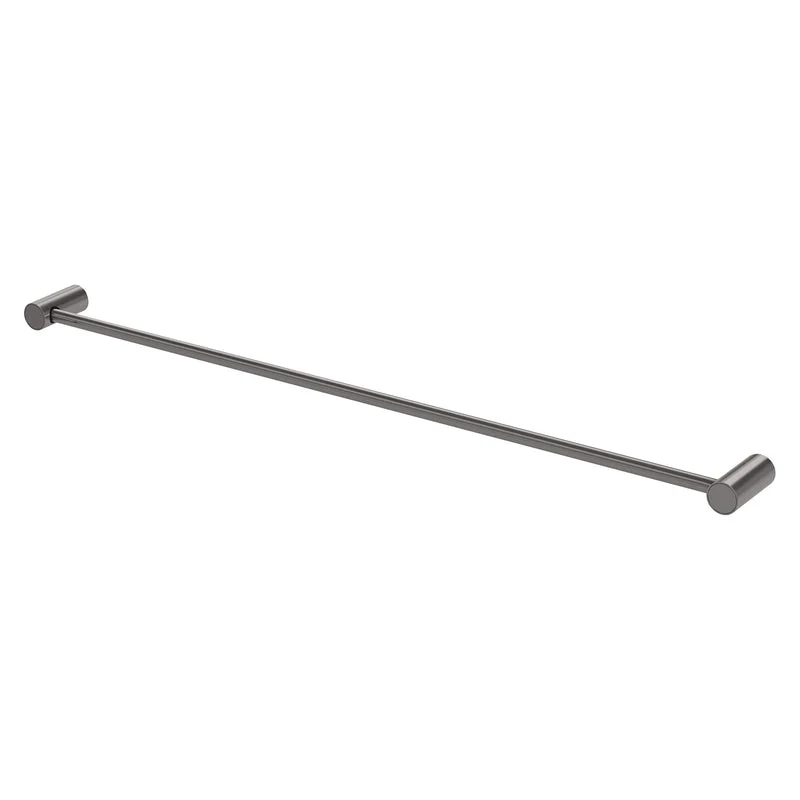 Phoenix Vivid Slimline Single Towel Rail 800mm - Brushed Carbon