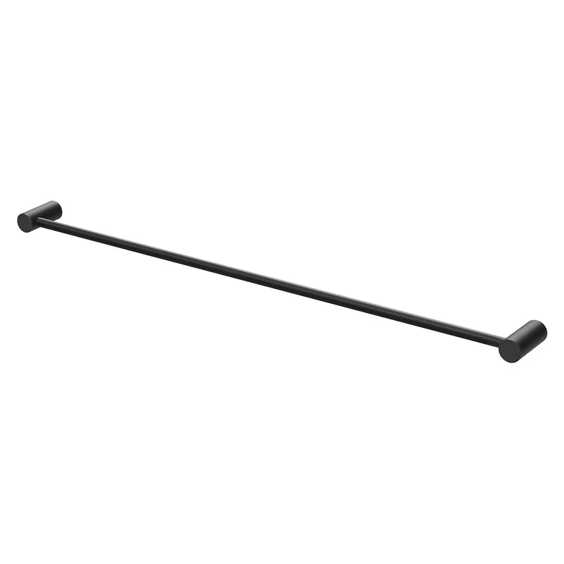 Phoenix Vivid Slimline Single Towel Rail 800mm - Black Matte