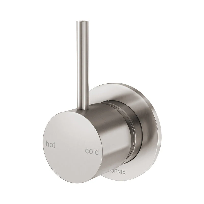 Phoenix Vivid Slimline Up Shower / Wall Mixer - Brushed Nickel