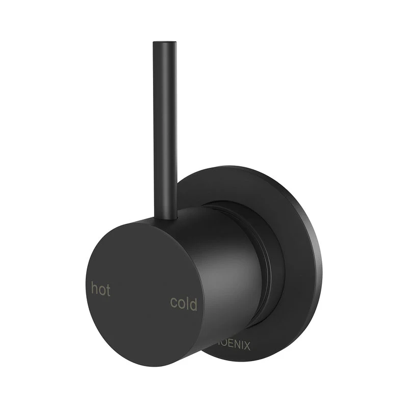 Phoenix Vivid Slimline Up Shower / Wall Mixer - Black Matte