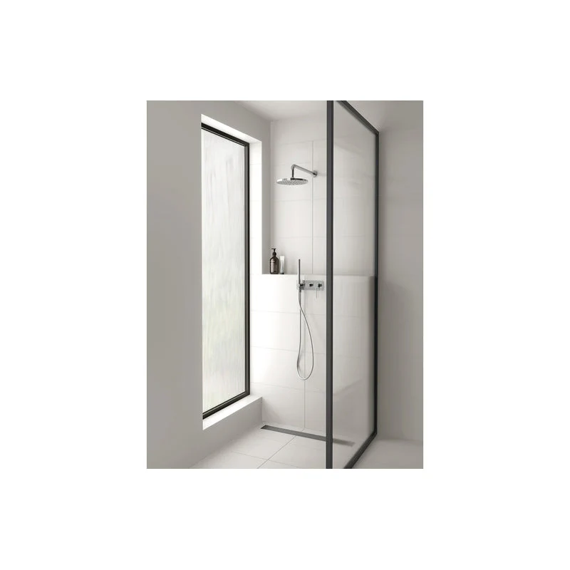 Phoenix Vivid Slimline Wall Shower System - Brushed Carbon - Image 3