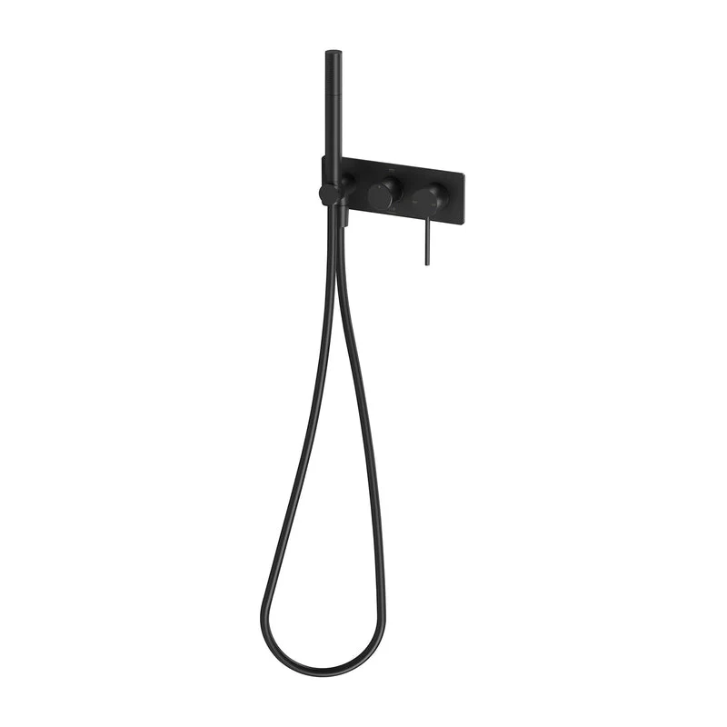 Phoenix Vivid Slimline Wall Shower System - Black Matte
