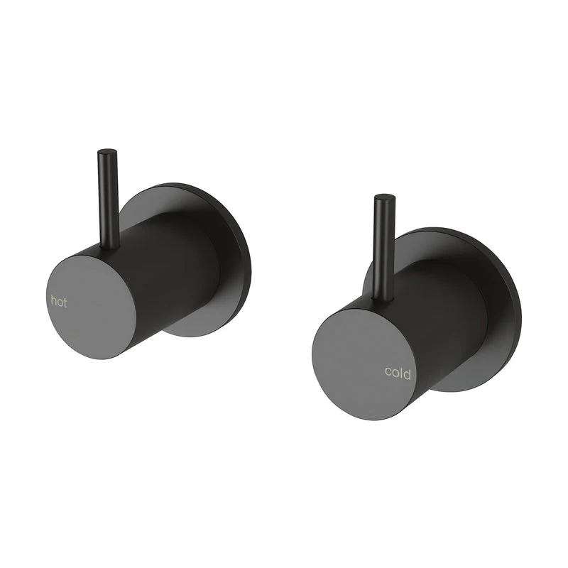 Phoenix Vivid Slimline Wall Top Assemblies 15mm Extended Spindles - Black Matte