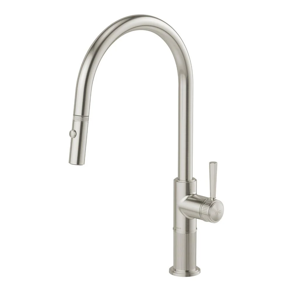 Phoenix Wiltern Pull Out Sink Mixer 230mm - Brushed Nickel