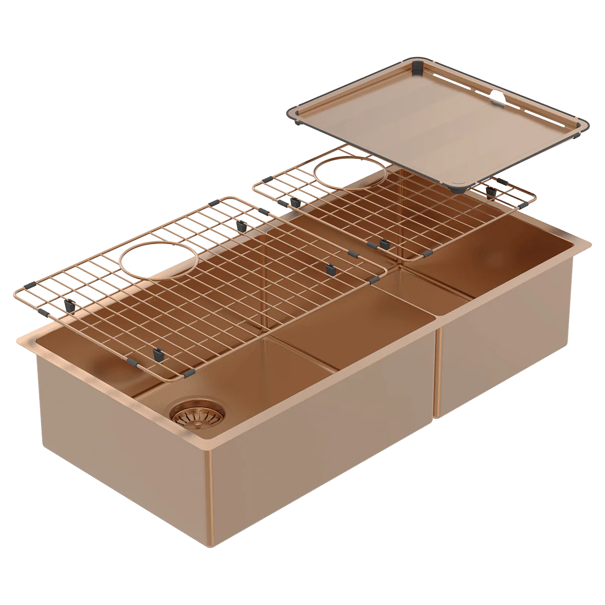Abey Piazza One & 3/4 Square Bowl Sink - Artisan Copper