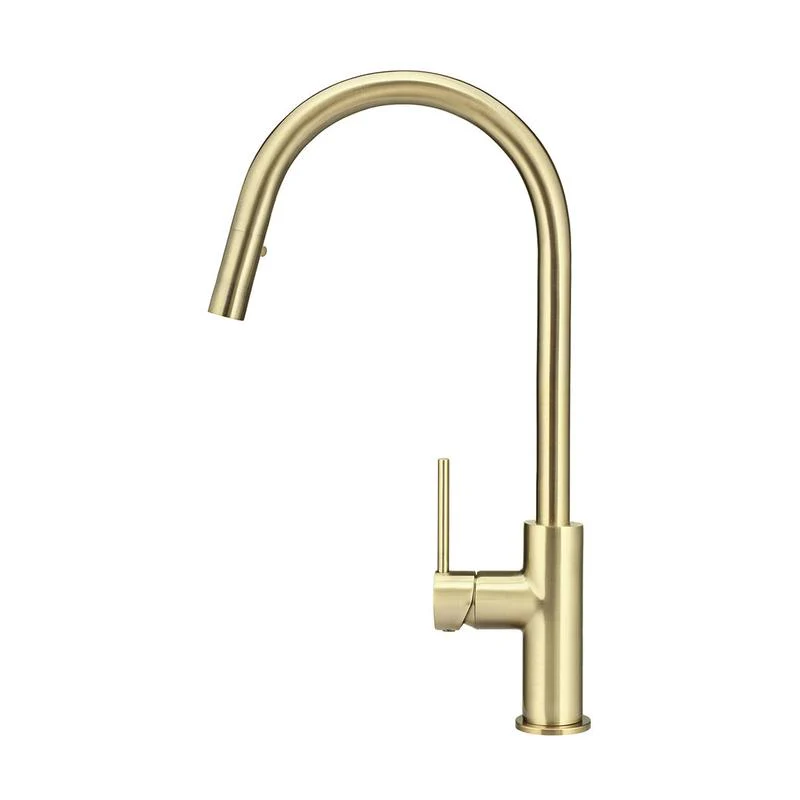Meir Round Piccola Pull Out Kitchen Sink Mixer Tap - PVD Tiger Bronze - Image 2