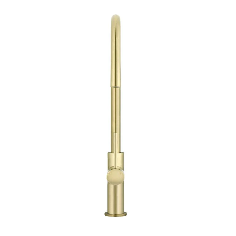 Meir Round Piccola Pull Out Kitchen Sink Mixer Tap - PVD Tiger Bronze - Image 3