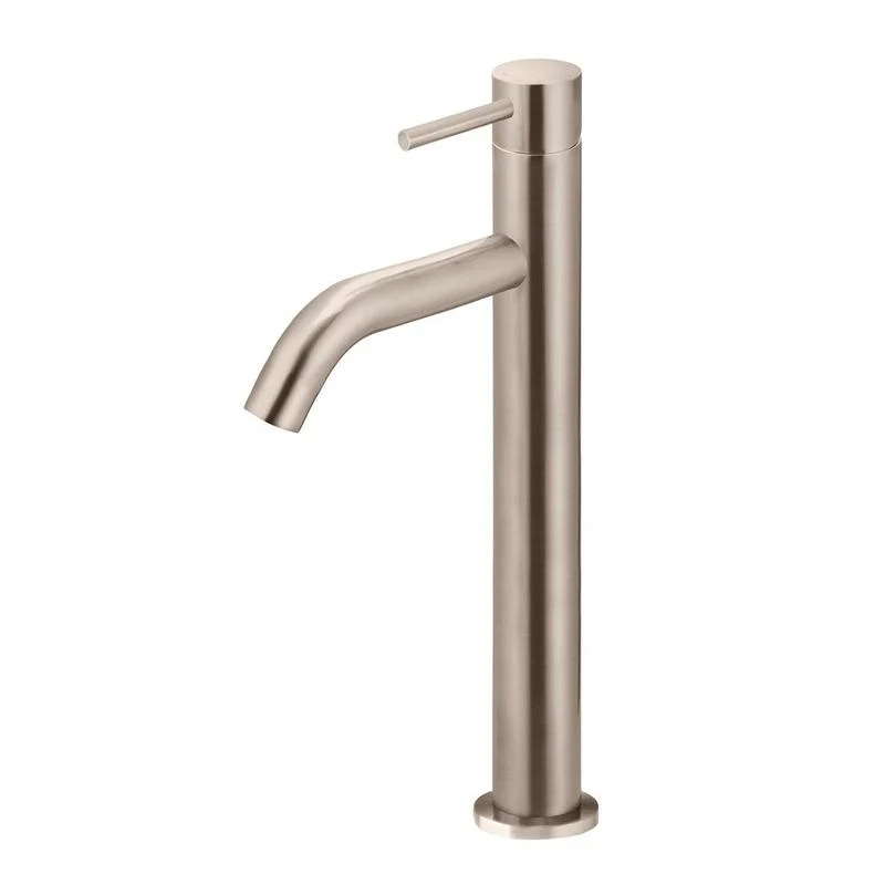 Meir Piccola Tall Basin Mixer Tap with 130mm Spout - Champagne